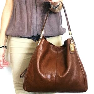 Coach Saddle Brown Leather Phoebe Hobo Bag